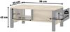 Küchenhängeschrank Rimini 45x72cm 1-türig matt lackiert Farbe: RAL 9003 signalweiß matt / grau RI-W2/45 Bild 3