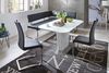 Eckbank Arco - Leder Grau - Edelstahl Bild 5