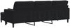 vidaXL 3-Sitzer-Sofa mit Hocker Schwarz 210 cm Samt 3278282 Bild 5