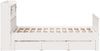 vidaXL Massivholzbett mit Regal ohne Matratze Weiß 150x200 cm Kiefer 3308919 Bild 5