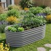 Relaxdays Hochbeet Metall halbrund Bild 2