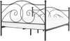 Metallbett schwarz Lattenrost 160x200 cm DINARD Bild 5