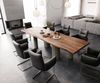 Esstisch Edge 300x100 XL Akazie Braun Pilier Metall Effektfinish Titan Live-Edge Bild 5
