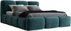 Polsterbett STAR 90x200 mit Matratze, Bettkasten und Lattenrost. Farbe: Minze 13 Bild 3