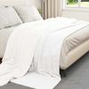 vidaXL Überwurfdecke Weiß 220 x 240 cm Fleece 42016999 Bild 3