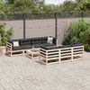 vidaXL 8-tlg. Garten-Sofagarnitur Massivholz Kiefer 3299319 Bild 3