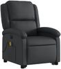 vidaXL Massagesessel mit Aufstehhilfe Elektrisch Schwarz Echtleder 3204274 Bild 4