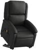 vidaXL Massagesessel mit Aufstehhilfe Elektrisch Schwarz Echtleder 3204274 Bild 3