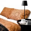 Bettwäsche aus 100% Baumwolle mit Kissen- und Deckenbezug in Hexagon Design 200x200 cm Bild 1