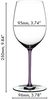 RIEDEL 4900/0V FATTO A MANO Cabernet / Merlot Weinglas - Stiel VIOLETT Bild 2