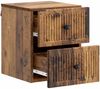 vidaXL Wandmontierter Nachttisch 2 pcs Altholz 33 x 34,5 x 40 cm 897972 Bild 4