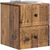 vidaXL Wandmontierter Nachttisch 2 pcs Altholz 33 x 34,5 x 40 cm 897972 Bild 2