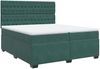 vidaXL Boxspringbett mit Matratze Dunkelgrün 200x200 cm Samt 3293311 Bild 3