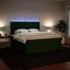 vidaXL Boxspringbett mit Matratze Dunkelgrün 200x200 cm Samt 3293311 Bild 4