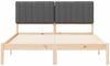 vidaXL Bettgestell mit gepolstertem Kopfteil Dunkelgrau 150 x 200 cm 878040 Bild 5