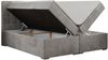 Boxspringbett, Doppelbett, Polsterbett mit Kopfstütze - CARMEN - 200x200cm - Hellgrau Velours - H4 Bild 4