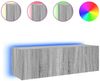 TV-Wandschrank, Fernsehschrank mit LED-Leuchten Grau Sonoma 100 x 35 x 31 cm Bild 2