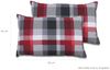 GO-DE Hollywood-Auflage 4-tlg. 50 cm x 180 cm x 8 cm, rot, karo rot Bild 3