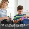 Hausfelder Lunchbox Brotdosen 4er Set hoch rosa, Kunststoff, (4er Set, 4-tlg, 2 große Brotdosen und 2 kleine Snackboxen), spülmaschinengeeignet, langlebig, bruchfest, BPA-frei Bild 2