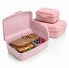 Hausfelder Lunchbox Brotdosen 4er Set hoch rosa, Kunststoff, (4er Set, 4-tlg, 2 große Brotdosen und 2 kleine Snackboxen), spülmaschinengeeignet, langlebig, bruchfest, BPA-frei Bild 5