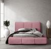 Polsterbett Doppelbett GRACIA 140x200cm Komplettset in Stoff Allora Rosa Bild 3
