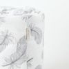 Loolay Bettnestchen GRAU WEIß Baumwolle BETTUMRANDUNG Babybett 420, 360, 210, 180 x 30cm, (Babyausstattung Babynest Kopfschutz Kantenschutz Baby, 100% Baumwolle Babybett Bettschutzgitter Umrandung), LOOLAY® - 100% Europäische Stoffe und Kleinserien-Nähen! Bild 4