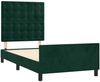 Einzelbettgestell Design für Erwachsene ohne Matratze Dunkelgrün 90x200 cm Samt d4821e Bild 4