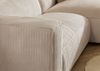 Ecksofa 304x164x69 Ottomane rechts Cord elfenbein VALENCIA Bild 5