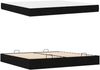 vidaXL Bettgestell mit Matratze mit Matratze 2 pcs Schwarz Stoff 3399517 Bild 5