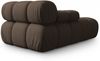 Micadoni Recamiere Bellis Links 3D-Stoff Sonic Braun Bild 4