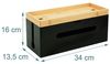 Relaxdays Kabelbox aus Bambus Bild 4