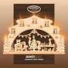 Weigla LED Schwibbogen Wichtelwerkstatt, Lichterbogen aus Holz, NATUR, Made in Germany, Erzgebirge garantiert, Weihnachtsdeko Innen, Weihnachtsbeleuchtung Bild 4
