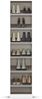 rauch Minosa, Schuhschrank, Garderobenschrank, 1-türig, mit 6 Einlegeböden, Farbe Weiß, BxHxT 47x197x41cm Bild 5