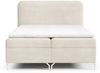 Boxspringbett Schlafzimmerbett EMILIO 180x220cm in Stoff Poso Creme Bild 3
