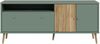 Forte HARLLSON TV-Schrank 160, EasyKlix by FORTE, TV-Schrank, Lowboard 2-türig, Skandi Stil, Holzwerkstoff, Salbei/Mauvella Eiche Holzdekor, 160,0 cm breit x 67,0 cm hoch x 41,0 cm tief Bild 2