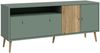 Forte HARLLSON TV-Schrank 160, EasyKlix by FORTE, TV-Schrank, Lowboard 2-türig, Skandi Stil, Holzwerkstoff, Salbei/Mauvella Eiche Holzdekor, 160,0 cm breit x 67,0 cm hoch x 41,0 cm tief Bild 3