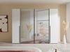 Schlafzimmer-Set >Maturs< (2-teilig) weiss/Graphit - Schrank 267x205x57cm, Bett 305x93x210cm Bild 4