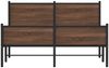 vidaXL Metallbett ohne Matratze Eichen-Optik 140x200 cm 4007959 Bild 5