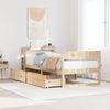 vidaXL Massivholzbett ohne Matratze 90x190 cm Kiefer 3306402 Bild 1