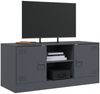 vidaXL TV-Schrank Anthrazit 99x39x44 cm Stahl 841687 Bild 4