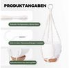 Bamworld Hängekorb Makramé-Hängekörbchen-Set 3er, 3 selbstbewässernde Töpfe + Haken (3 St), Boho-Dekoration aus Baumwollseil – Platzsparend & Umweltfreundlich Bild 4