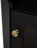 REDOM Vitrine Smart Eckschrank mit App-Steuerung & LED-Beleuchtung (Packung, 1-St, Vielseitig für Wohnzimmer, Bad oder als Bücherregal) 63,5x124x63,5 cm in Schwarz, mit drei praktischen Fächern Bild 4