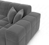 Ecksofa Ibiza Stoff – Modern & Bequem - Samtstoff - Dunkelgrau Bild 5