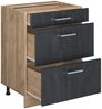 Küchenunterschrank R-Line Schwarz Beton 60 cm AP Marmor Vicco Bild 4