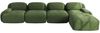 Ecksofa aus Cord, modular & montagefrei, 388 x 178 x 75 cm, grün Bild 5