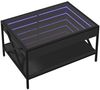 vidaXL Couchtisch mit Infinity-LED Schwarz 70x50x38 cm 847702 Bild 3