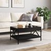 vidaXL Couchtisch mit Infinity-LED Schwarz 70x50x38 cm 847702 Bild 4