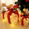 SALCAR 3er Set LED Geschenkbox Weihnachten mit Schleife Bild 2