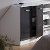 Küchenschrank für Dachschrägen R-Line Anthrazit Hochglanz 80 cm mit 2 Türen, Schrankkorpus 60 cm Tiefe Vicco Bild 4