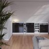 Küchenschrank für Dachschrägen R-Line Anthrazit Hochglanz 80 cm mit 2 Türen, Schrankkorpus 60 cm Tiefe Vicco Bild 5